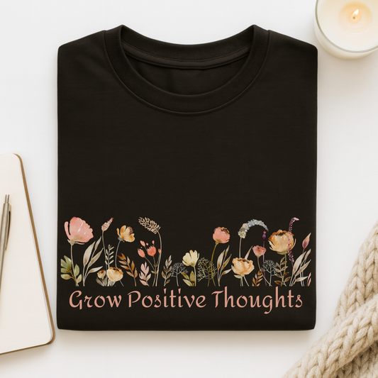 Grow Positive Thoughts (Watercolor) T-shirt