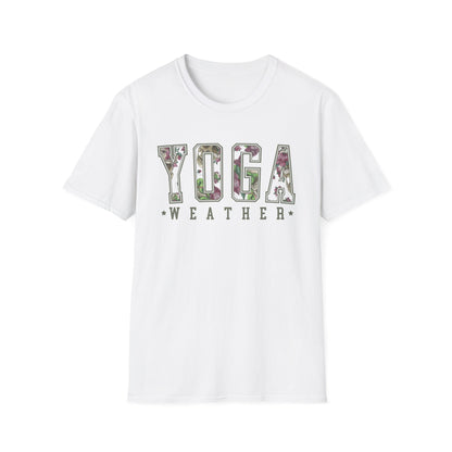 Yoga Weather (Flower & Skulls) T-shirt