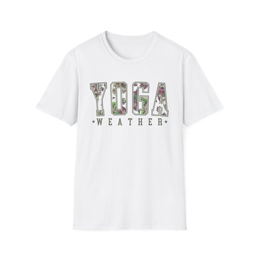 Yoga Weather (Flower & Skulls) T-shirt