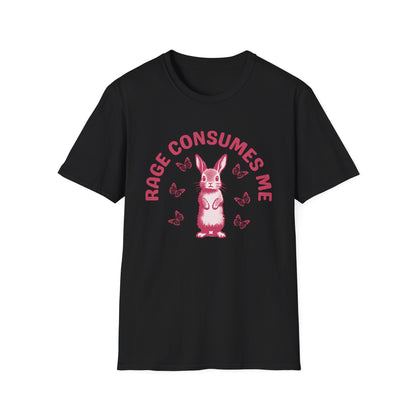 Rage Consumes Me (Pink Rabbit) T-shirt