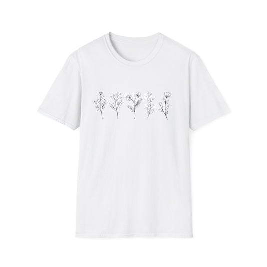Botanical Line Drawing T-shirt
